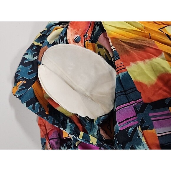 1980's Abstract Vintage The Limited Matching Outfit Skirt Button Down Shirt Bold - Picture 16 of 16